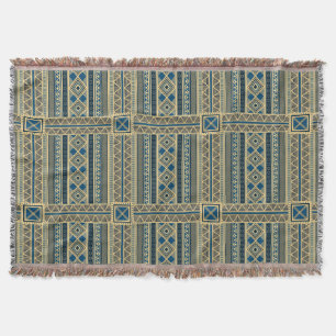 African Mali Pattern Throw Blanket VI Decke