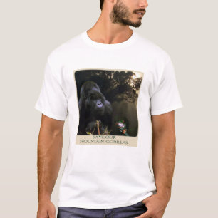 African MOUNTAIN GORILLAS Wildlife Support Shirt