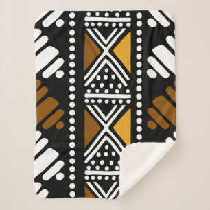 African Mud Cloth Bogolan Blanket Sherpadecke