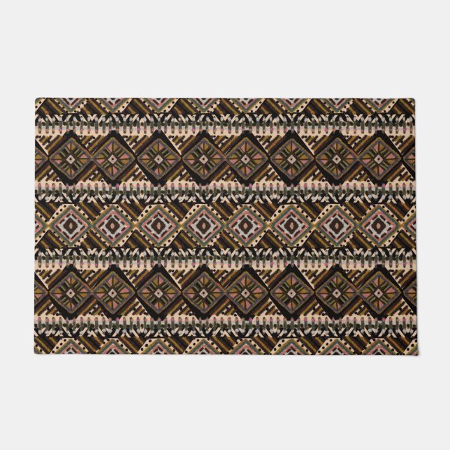 African Mud Tuch Ethnic Inspiriert schön Fußmatte (Vorderseite)