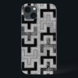 African Mudcloth Textile with Geometric Patterns Case-Mate iPhone Hülle<br><div class="desc">This print was made by Norman Wyatt,  Jr. in the style of an African mudcloth. The mudcloth textile originated in Mali and is a sign of cultural identity. Display your love of global culture and geometric patterns by purchasing this print!</div>