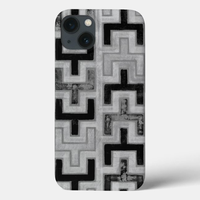 African Mudcloth Textile with Geometric Patterns Case-Mate iPhone Hülle (Rückseite)