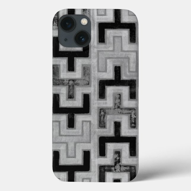 African Mudcloth Textile with Geometric Patterns Case-Mate iPhone Hülle (Rückseite)