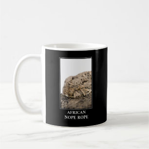 African Nope Rope - Puff adder Snake Danger Kaffeetasse
