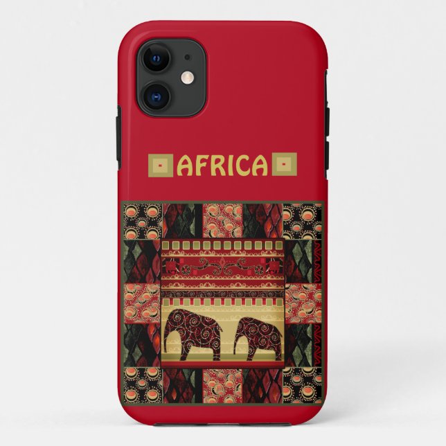 African Patchwork Case-Mate iPhone Hülle (Rückseite)
