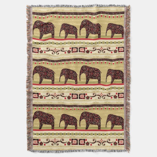 African Patchwork Decke (Vorderseite Vertikal)
