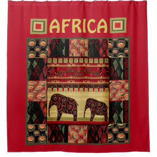 African Patchwork Duschvorhang