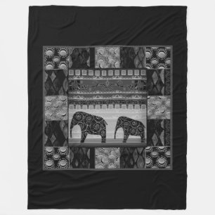 African Patchwork Fleecedecke