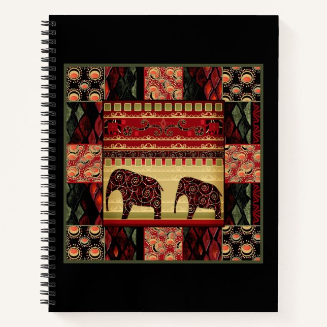 African Patchwork Notizbuch (Vorderseite)