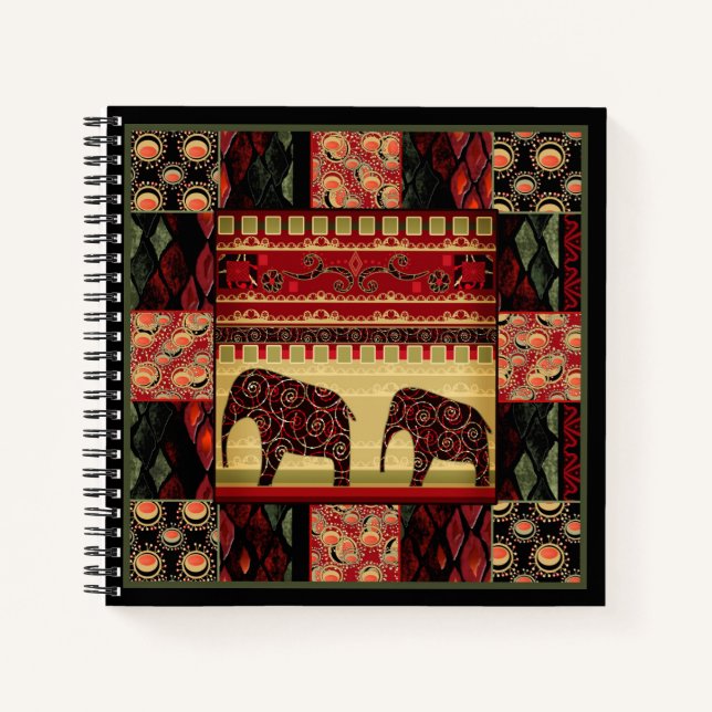 African Patchwork Notizbuch (Vorderseite)