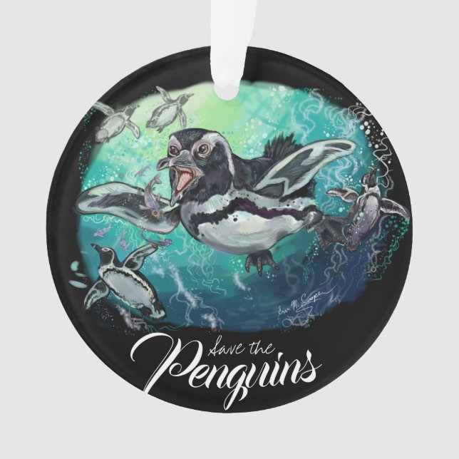 African Penguins Fishest Ornament (Vorderseite)