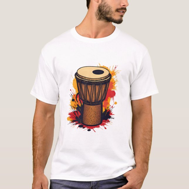 African Percussion Art T-Shirt (Vorderseite)