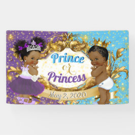 African Prince oder Princess Lila & Blue Elegante Banner