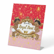African Prince|Princess Pink & Red Gold Sparkon