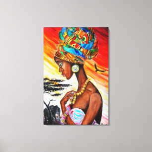 African Princess Canvas Print Leinwanddruck
