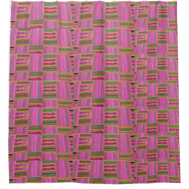 African print duschvorhang (Vorderseite)