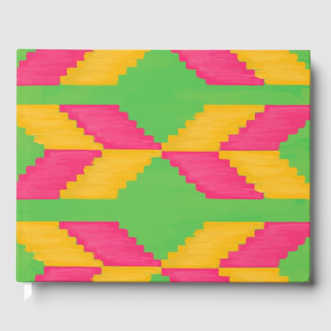 African Print Guest Book Gästebuch (Vorderseite)