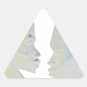 African Print Hakuna Matata Design Dreieckiger Aufkleber