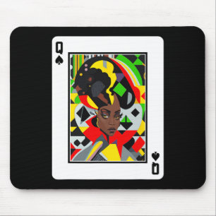 African Queen Card Melanin Black Pride Blm Junetee Mousepad