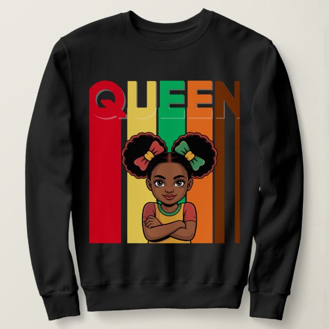 African Queen Girl Women's Sweatshirt (Design vorne)