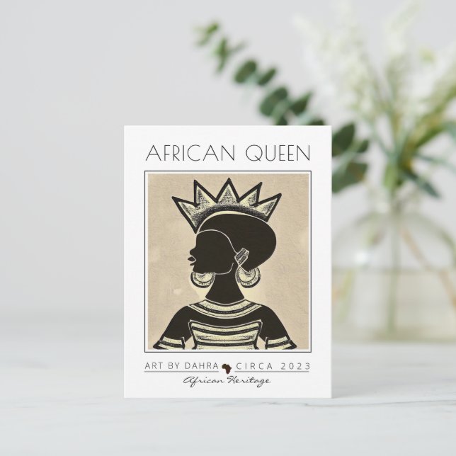 AFRICAN QUEEN POSTKARTE (Stehend Vorderseite)