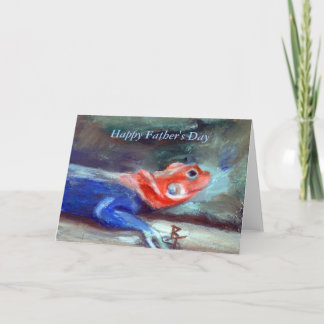African Rainbow Lizard Father's Day Card Karte