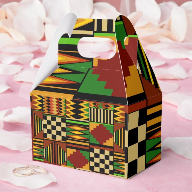 African Royal Kente Cloth  Geschenkschachtel (Hochzeit)