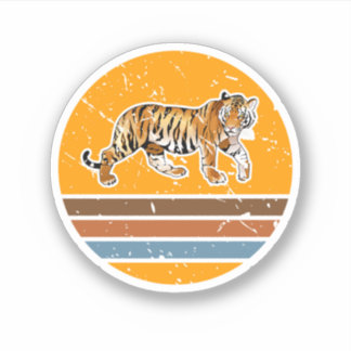 African Safari Animal Lover Gift Tiger. Perfect de Aufkleber