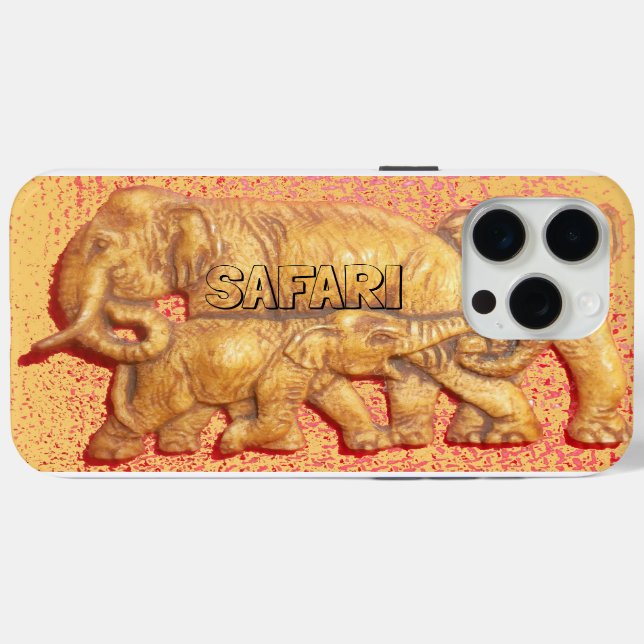 African Safari Elephant Family Heard Case-Mate iPhone Hülle (Rückseite (Horizontal))