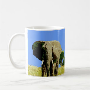 African Safari Elephant Kaffeetasse
