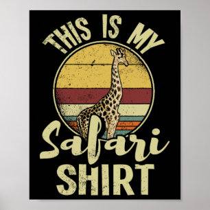 African Safari Family Vacation Zoo Poster