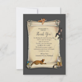 African Safari Sunset RSVP Karte
