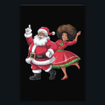African Santa Mrs Claus Tanzen American Christmas Fotodruck<br><div class="desc">African Santa Mrs Claus Tanzen American Christmas</div>