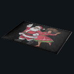 African Santa Mrs Claus Tanzen American Christmas Schneidebrett<br><div class="desc">African Santa Mrs Claus Tanzen American Christmas</div>