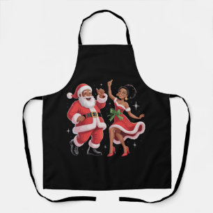 African Santa Mrs Claus Tanzen American Christmas Schürze