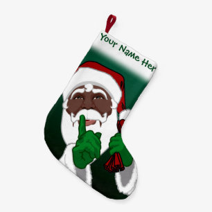 African Santa Strumpf Custom Christmas Strumpfs Kleiner Weihnachtsstrumpf