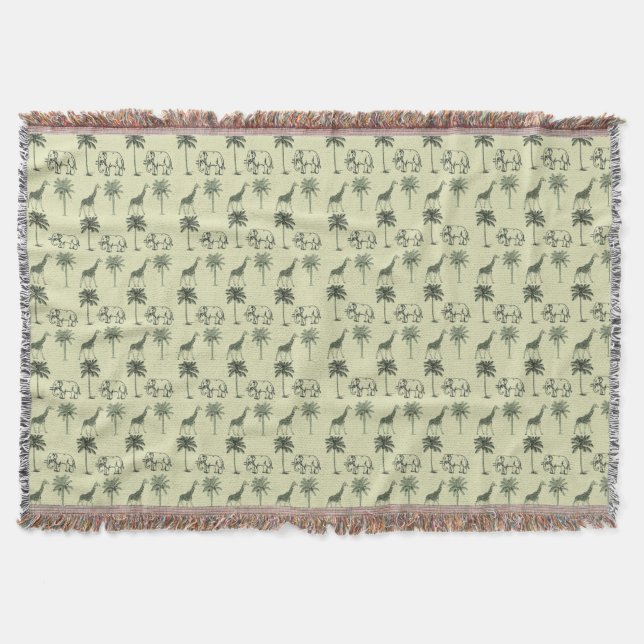 African Savanna Pattern Decke (Vorderseite)