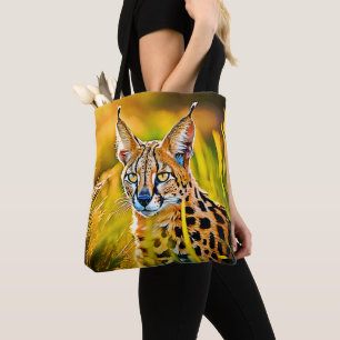 African Savannah Serval Wildcat Look Design Tasche