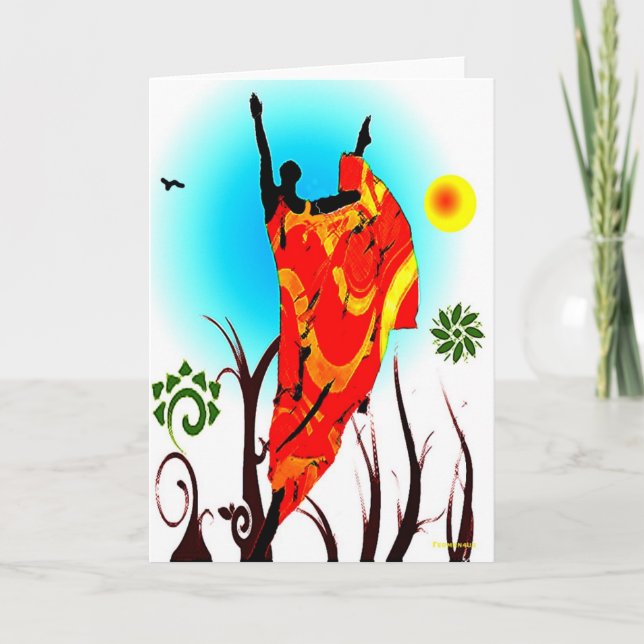 African Summer Dance Karte (Vorderseite)