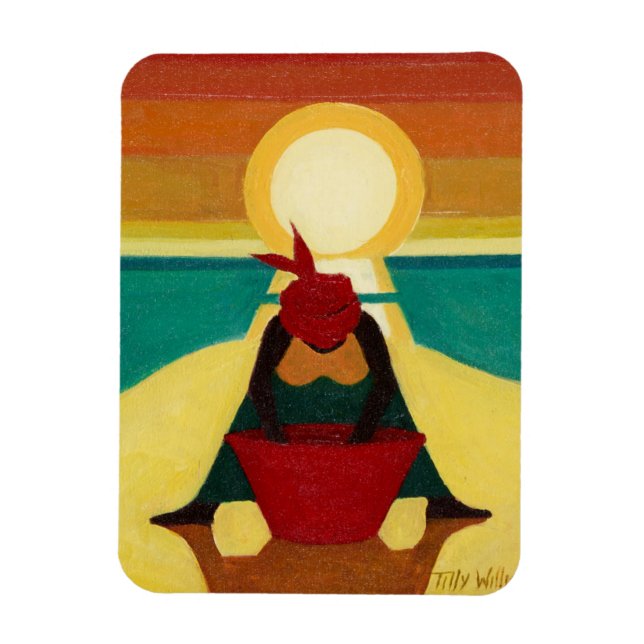 African Sunset 2009 Magnet (Vertikal)