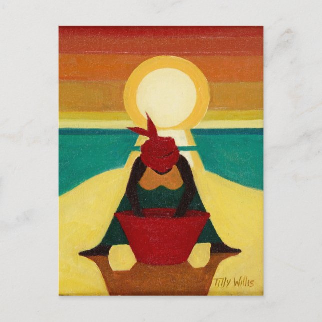 African Sunset 2009 Postkarte (Vorderseite)