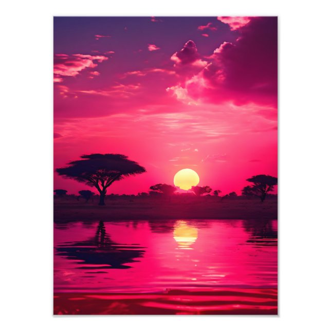 African Sunset Fotodruck (Vorne)