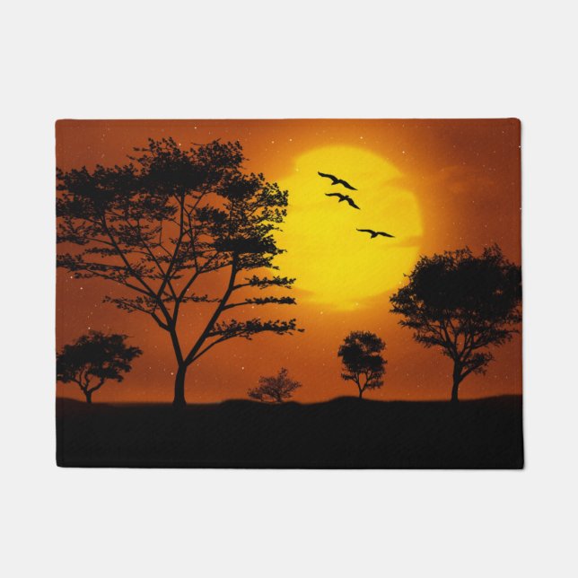 African Sunset Fußmatte (Vorderseite)