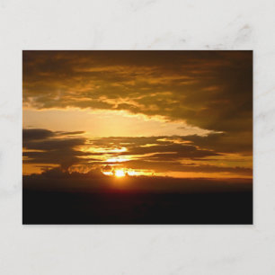 African Sunset Postkarte