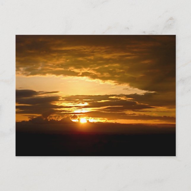 African Sunset Postkarte (Vorderseite)
