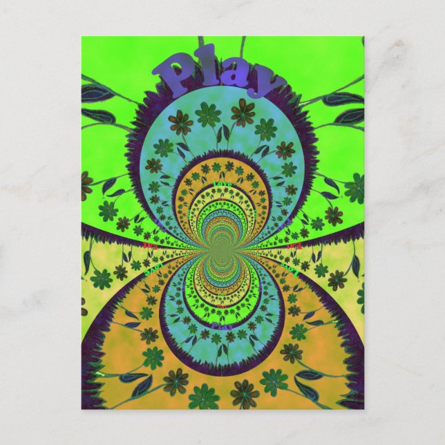 African Traditional Hakuna Matata Colors.png Postkarte (Vorderseite)