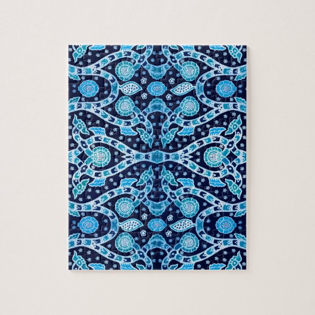 African Tribal Batik Blue (Vertikal)