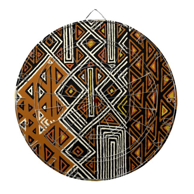 African Tribal Kuba Design Dartscheibe (vorne)
