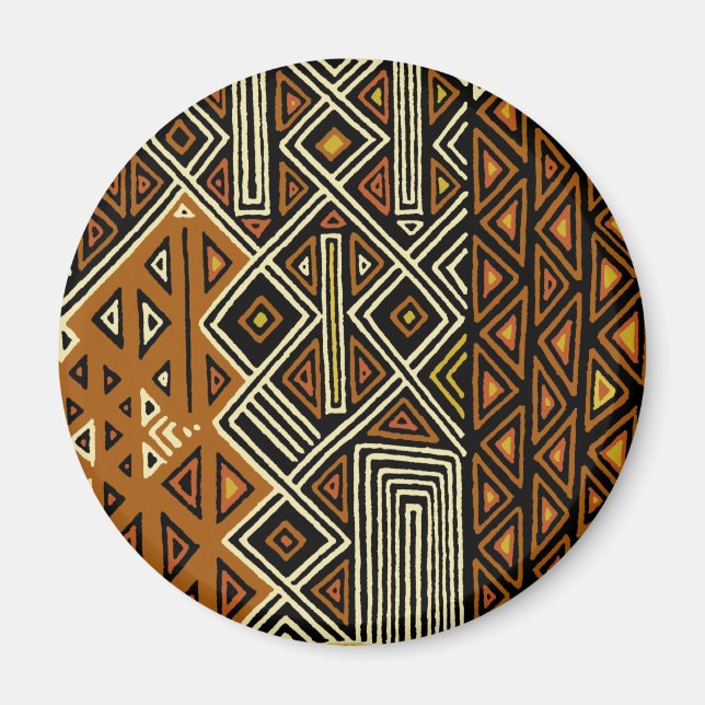 African Tribal Kuba Design Magnet (Vorne)