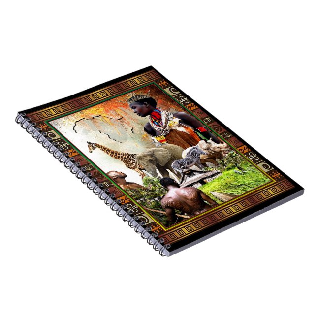 African Tribal Queen Planner Notizblock (Rechte Seite)